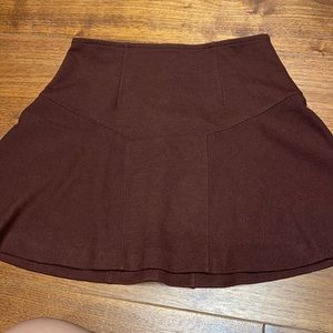 Maroon mini skirt